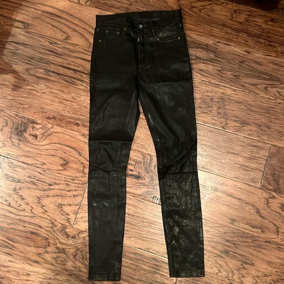 rag & bone Pants - Rag & Bone leather leggings